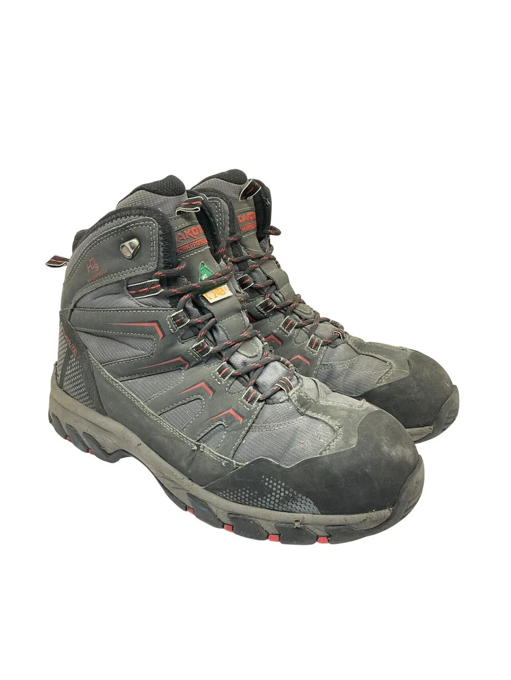 Dakota Men's 2127 Steel Toe Steel Plate WP Mid-Cut Safety Hiking Boots 10.5W/L